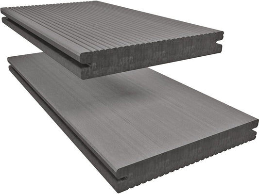 Twinson Terrassenbelag, Character Massive, R12, Flusssteingrau