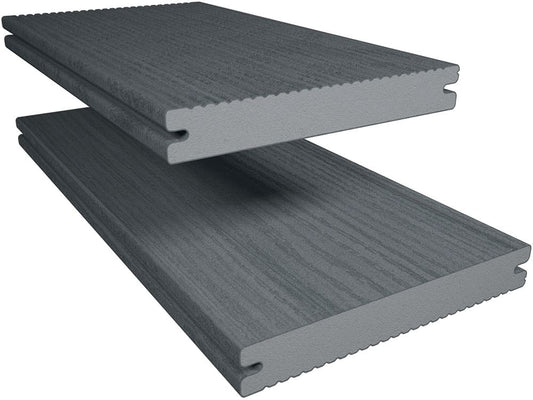 Twinson Terrassenbelag, Majestic Massive Pro, R10/R11, Eiche felsgrau