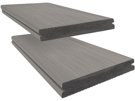 Twinson Terrassenbelag, Majestic Massive Pro, R10/R11, Eiche rauchgrau