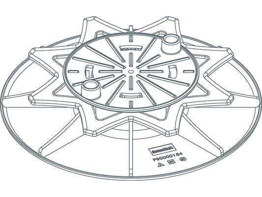 Twinson Höhenverstellbarer Drehfuß, 35 - 55 mm