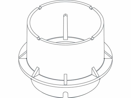 Twinson Adapter Drehfuß für Aufbauhöhen von 95 - 215 mm