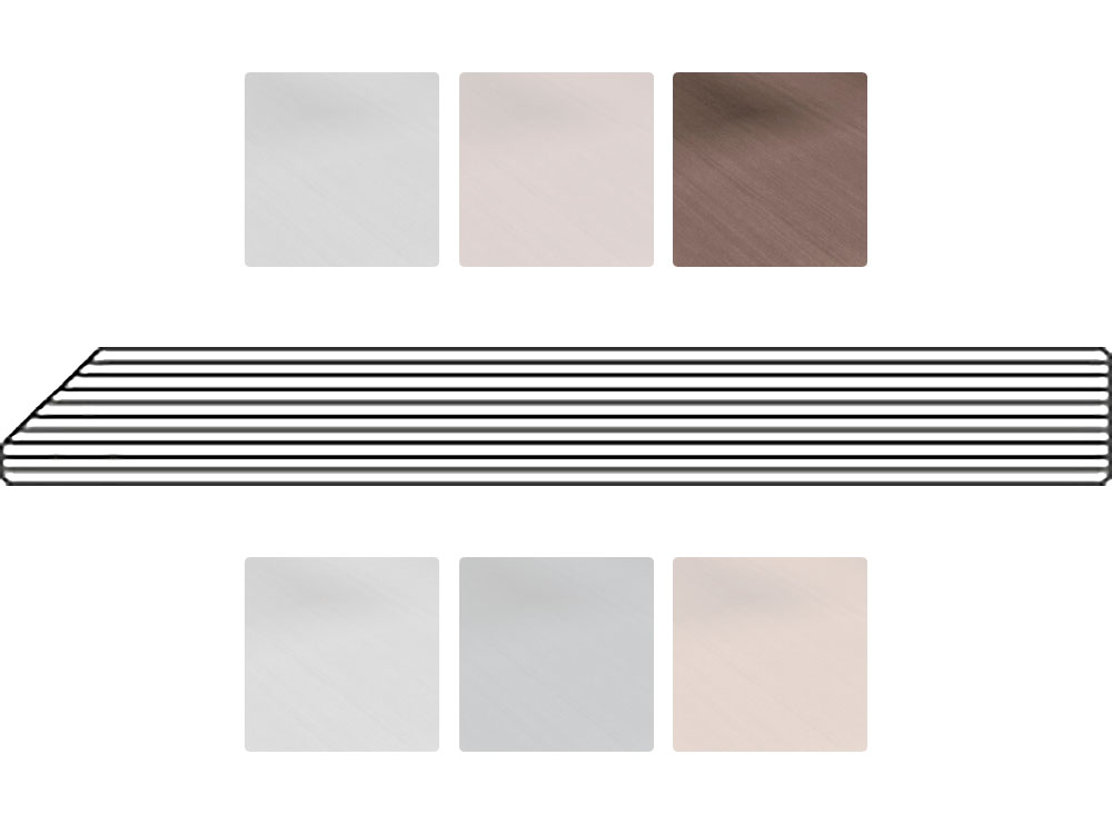 Twinson Rand-/Abschlussprofil, 78 x 10 mm, 6 Farben