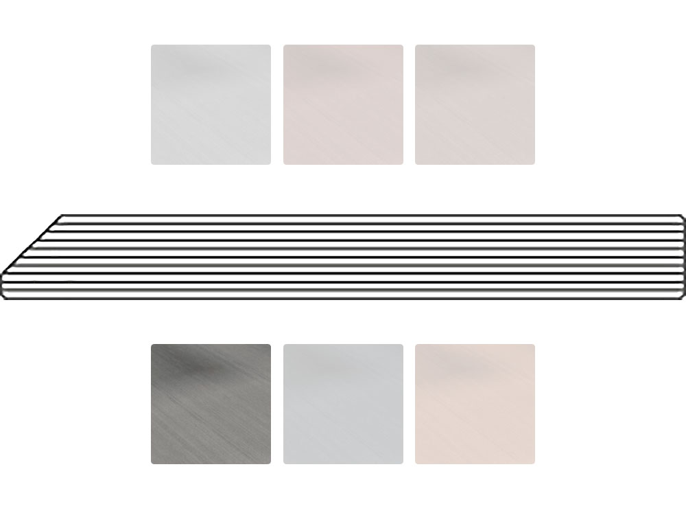 Twinson Rand-/Abschlussprofil, 78 x 10 mm, 6 Farben