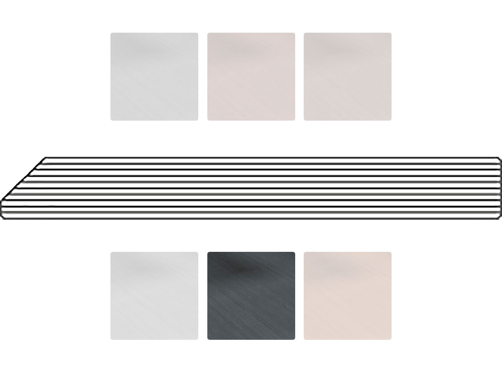Twinson Rand-/Abschlussprofil, 78 x 10 mm, 6 Farben