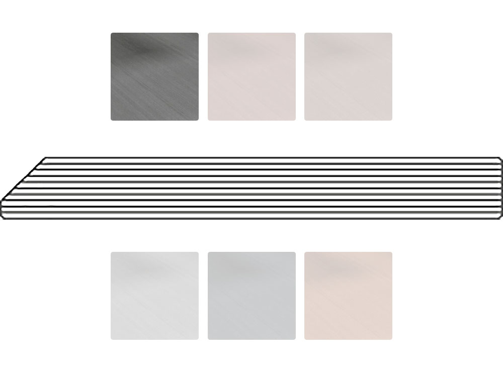 Twinson Rand-/Abschlussprofil, 78 x 10 mm, 6 Farben