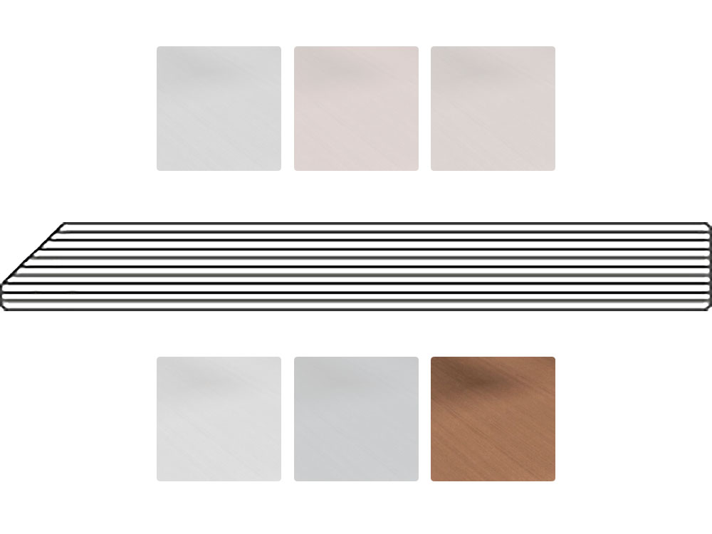 Twinson Rand-/Abschlussprofil, 78 x 10 mm, 6 Farben