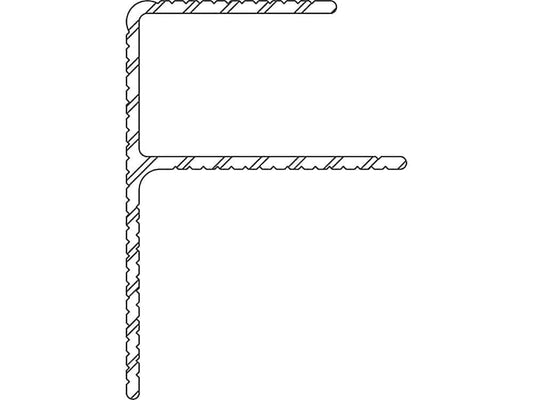 Twinson Alu Rand-/Abschlussprofil, 50 x 42 mm