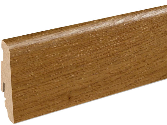 Sockelleiste SU060L MD furniert 19 x 58 mm Eiche Toffee FLEI331 lackiert, 240 cm