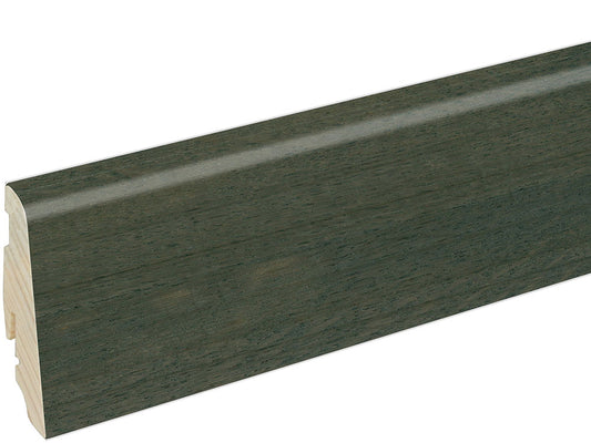 Sockelleiste SU060L MD furniert 19 x 58 mm Eiche schwarz FLEI332 lackiert, 240 cm