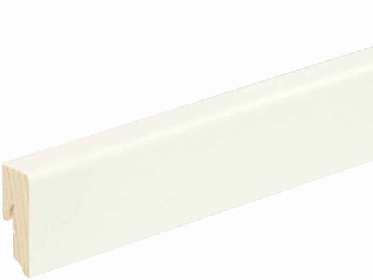 Sockelleiste SU047L FA foliert 16 x 40 mm Weiß FLFO002, 250 cm