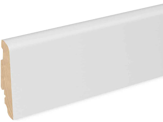 Sockelleiste SU060L FA foliert 19 x 58 mm Weiß FLFO002, 250 cm