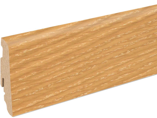 Sockelleiste SU060L MD furniert 19 x 58 mm Eiche gekalkt FLEI110 lackiert, 240 cm