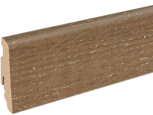 Sockelleiste SU060L MD furniert 19 x 58 mm Eiche smoked FLEI340 lackiert, 240 cm