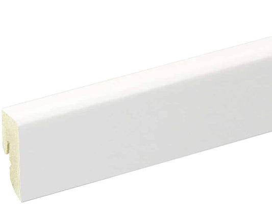 Sockelleiste SU047L FA foliert wasserresistent 16 x 40 mm Weiß deckend FLFO002, 250 cm
