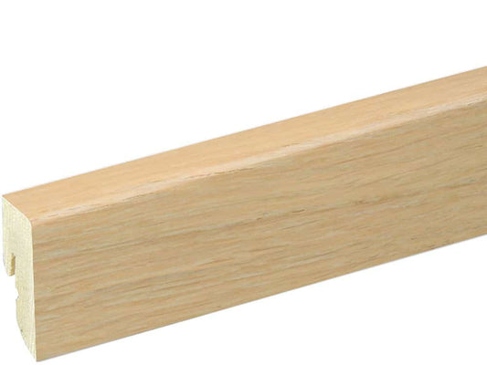 Sockelleiste SU047L FA furniert 16 x 40 mm Eiche creme weiß FGEI199 geölt, 250 cm
