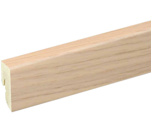 Sockelleiste SU047L FA furniert 16 x 40 mm Ei. weiß matt FLEI291 lackiert, 250 cm