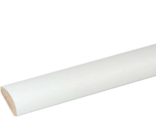 Viertelrundstab 18 x 18 mm Buche Weiß lackiert, 240 cm