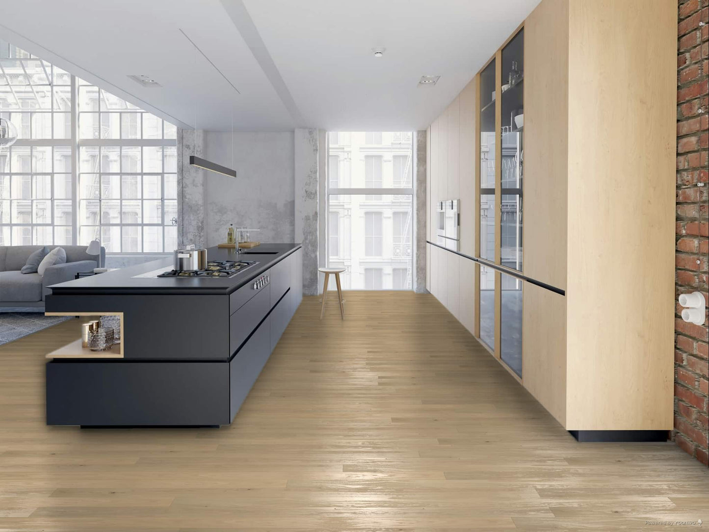 Bauwerk Casapark 139, Landhausdiele, Eiche | Crema 14 gebürstet, B-Protect