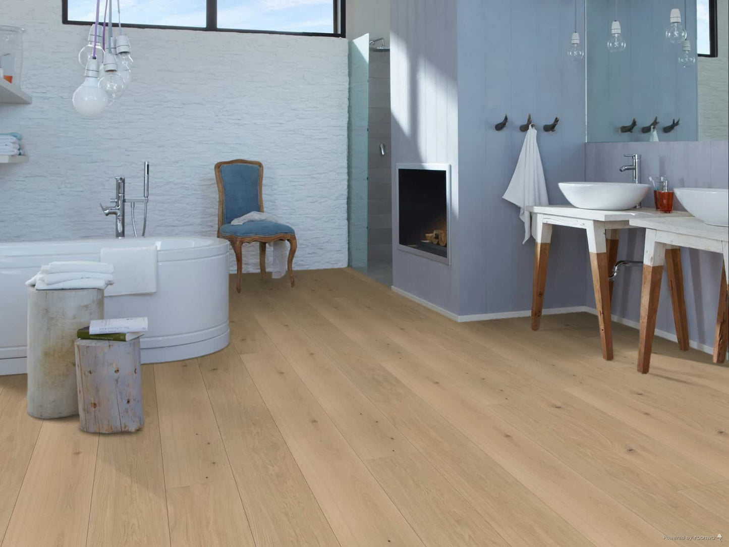 Bauwerk Casapark 209, Landhausdiele, Eiche | Farina 14 gebürstet, naturgeölt