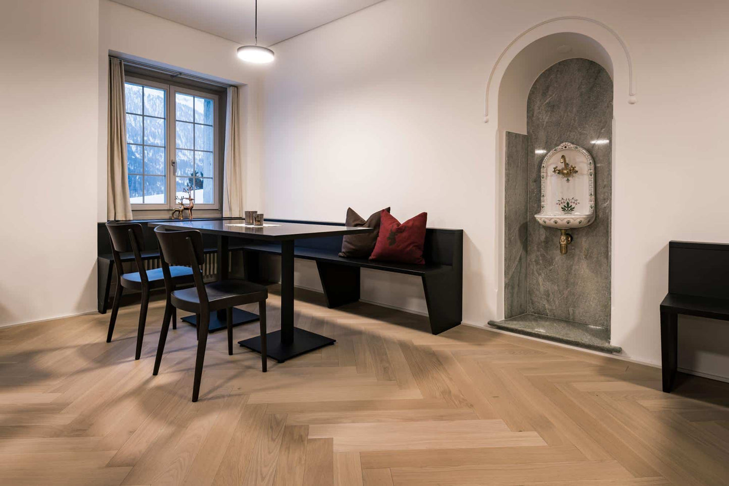 Bauwerk Cleverpark, Langstab, Eiche | Crema 14 gebürstet, B-Protect