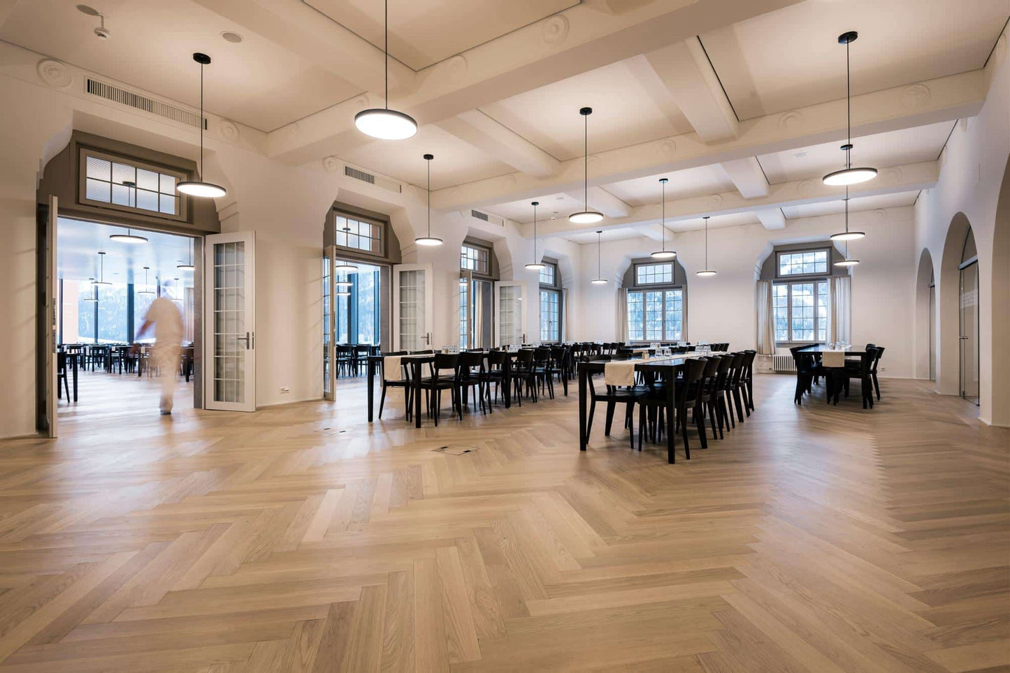 Bauwerk Cleverpark, Langstab, Eiche | Crema 14 gebürstet, B-Protect