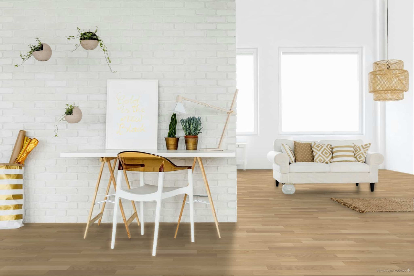 Bauwerk Monopark R+L, Kurzstab, Eiche | Crema 15
