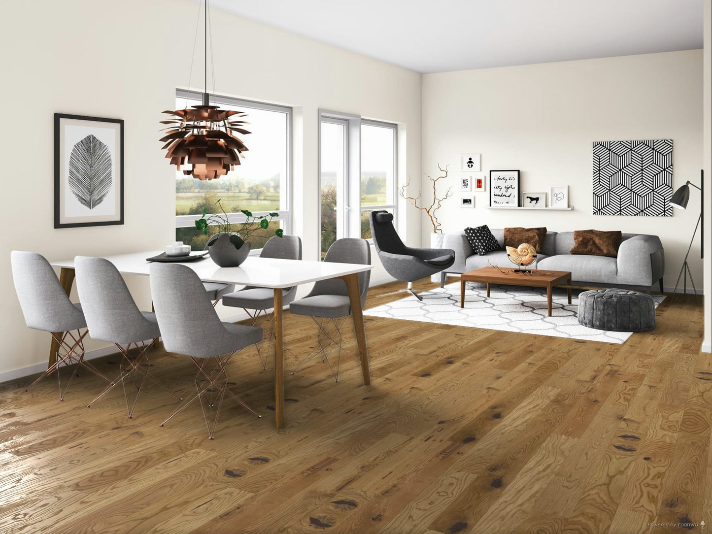 Bauwerk Studiopark, Landhausdiele, Eiche | Mandorla 46 tief gebürstet, naturgeölt