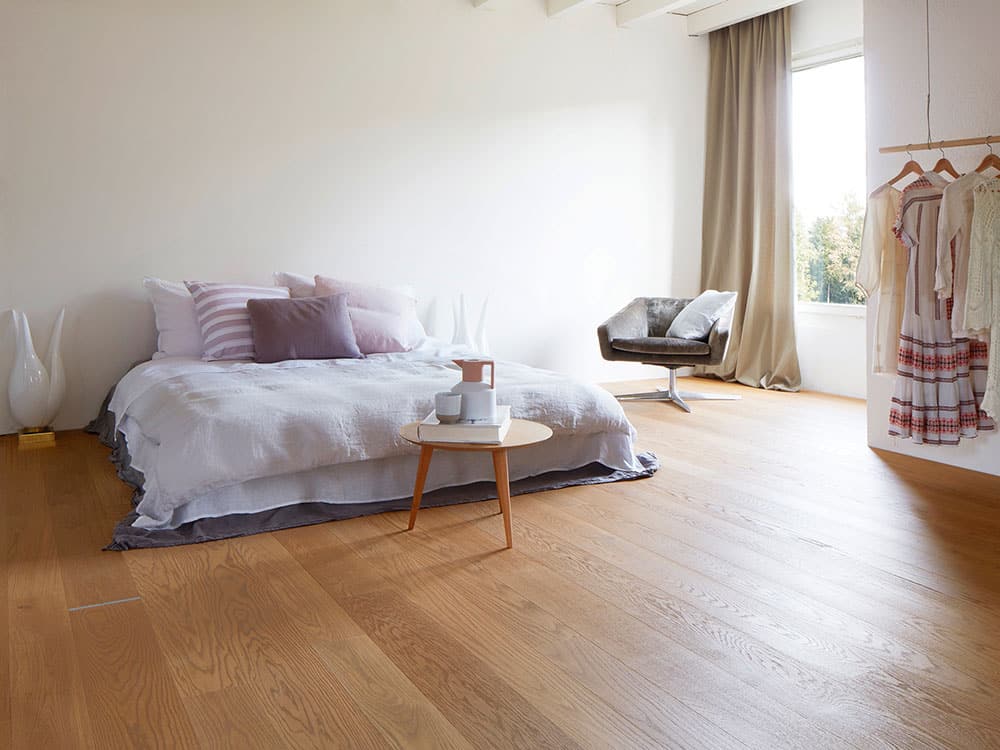 Bauwerk Studiopark, Landhausdiele, Eiche | Mandorla 15 tief gebürstet, naturgeölt