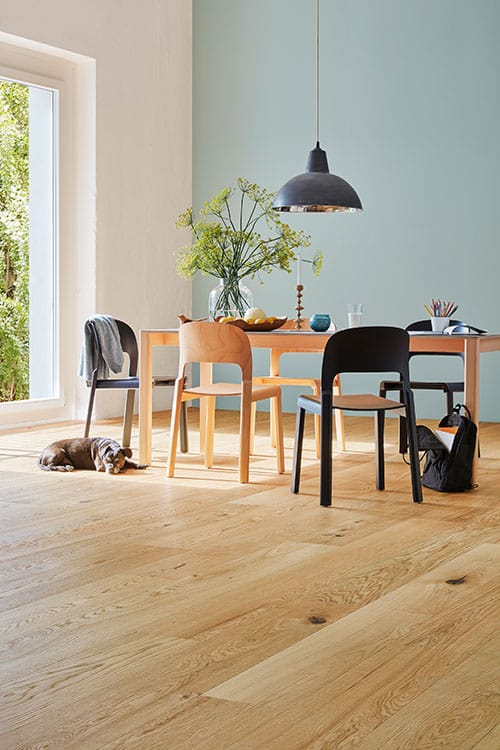 Bauwerk Casapark 209, Landhausdiele, Eiche 45 gebürstet, naturgeölt
