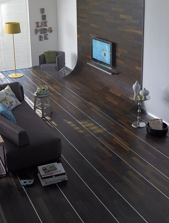 Bauwerk Unopark R+L 11, Kurzstab, Eiche geräuchert 14 naturgeölt