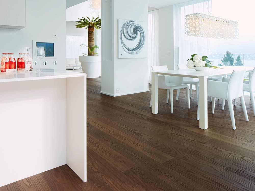 Bauwerk Villapark, Landhausdiele, Eiche angeräuchert | Cacao 15
