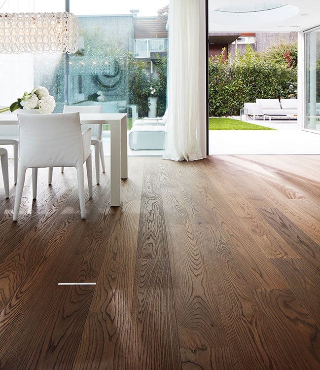 Bauwerk Villapark, Landhausdiele, Eiche angeräuchert | Cacao 15