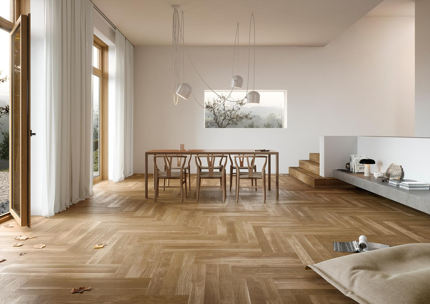 Bauwerk Cleverpark 900, Langstab, Eiche Mandorla 34 gebürstet, naturgeölt