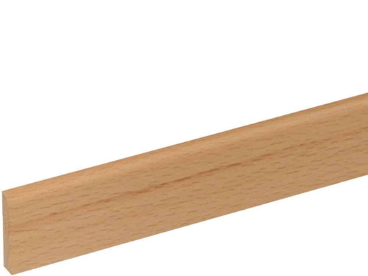 Sockelleiste S0291 5 x 28 mm Buche natur lackiert, 240 cm