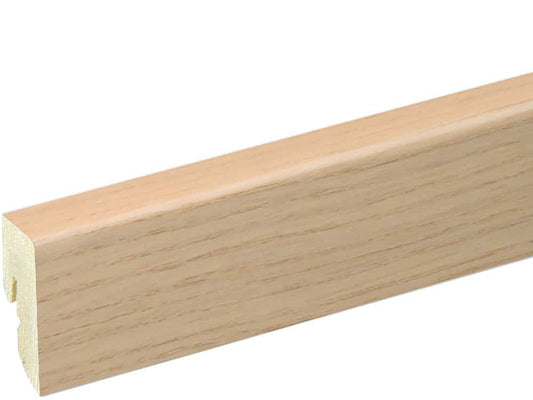 Sockelleiste SU047L FA furniert 16 x 40 mm Eiche weiß FGEI124 geölt, 250 cm