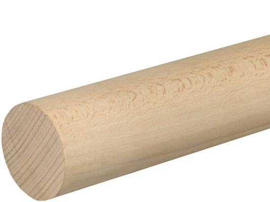 Rundstab glatt 60 mm Buche roh, 100 cm