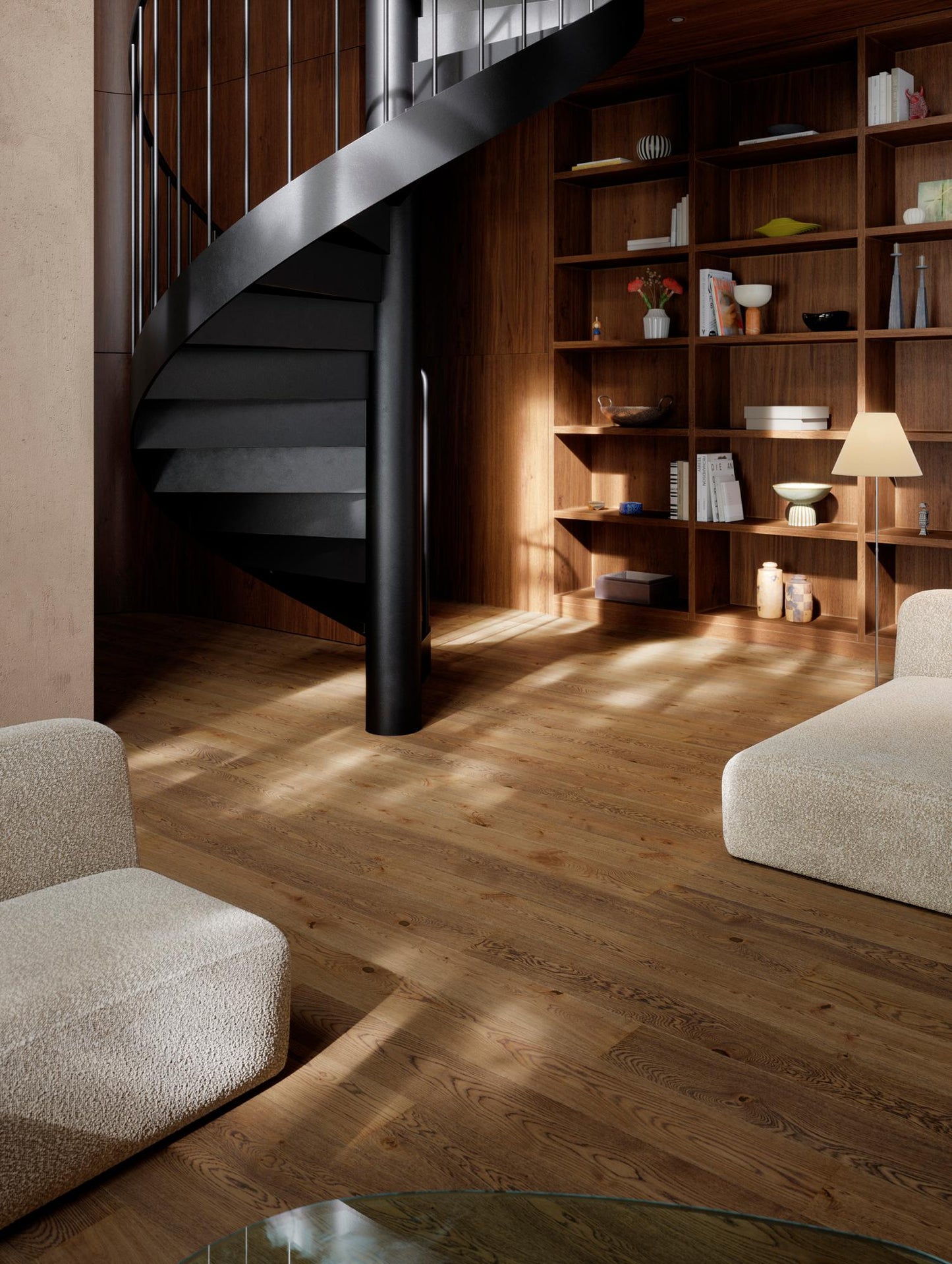 Bauwerk Casapark 209 Click, Landhausdiele, Eiche Tartufo 46 gebürstet, naturgeölt