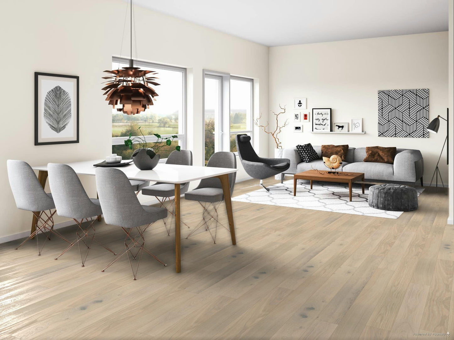 Bauwerk Studiopark, Landhausdiele, Eiche | Farina 15 gebürstet, B-Protect