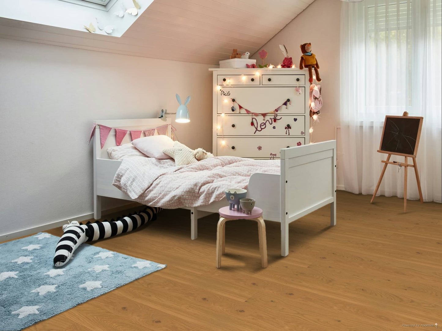 Bauwerk Villapark, Landhausdiele, Eiche | Mandorla 35 gebürstet, B-Protect