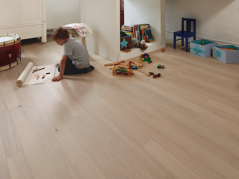 Bauwerk Cleverpark, Langstab, Eiche | Farina 34 gebürstet, naturgeölt