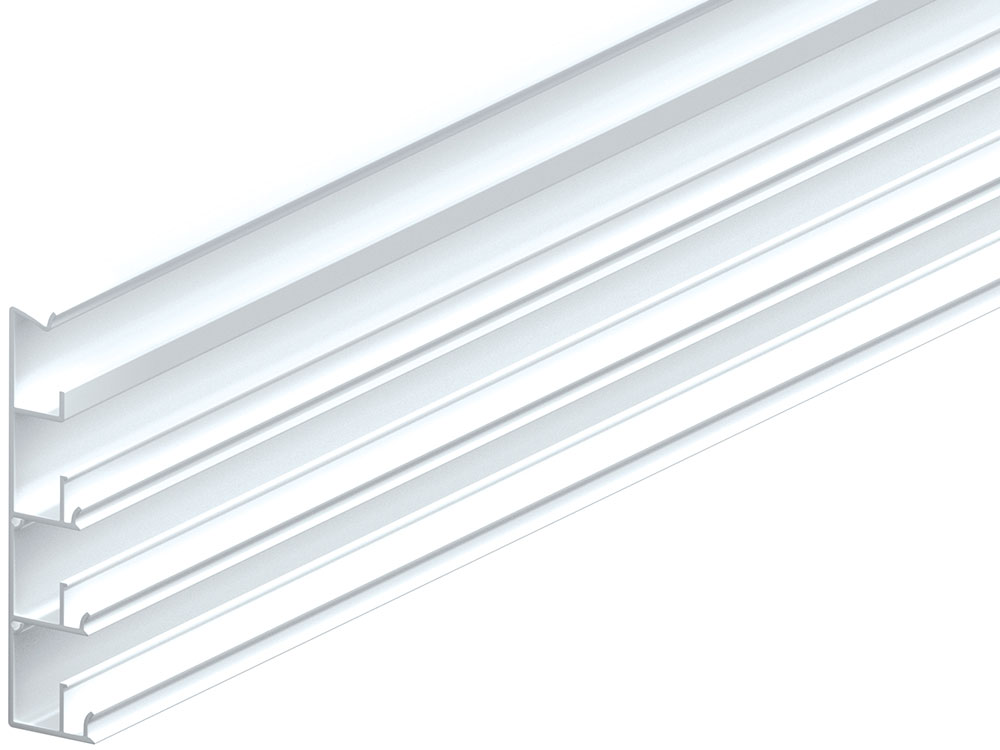 Clik-Fix 17 Montageschiene PVC weiß 19 x 81,5 mmm, 240 cm