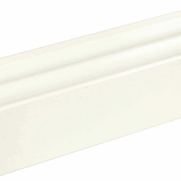 Sockelleiste profiliert L0133L, RAL9010 18 x 80 mm Fichte/Kiefer weiß lackiert, 240 cm