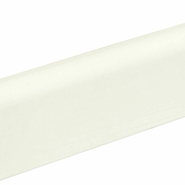 Sockelleiste gerundet L0144L, RAL9010 18 x 58 mm Fichte/Kiefer weiß lackiert, 240 cm