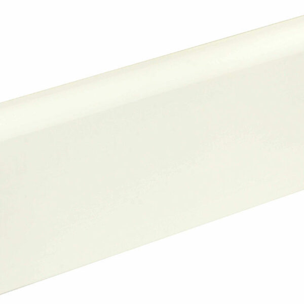Sockelleiste gerundet L0145L, RAL9010 18 x 80 mm Fichte/Kiefer weiß lackiert, 240 cm